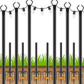 AHRLHR front view of six assembled poles showing stability and coverage
