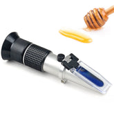 aichose refractometer front view showing compact design and brand, ideal for field testing