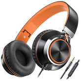 AILIHEN C8 front view showing black orange design and comfortable fit for kids