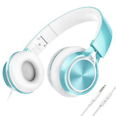 AILIHEN front view lime green headphones showing bright finish and durable build
