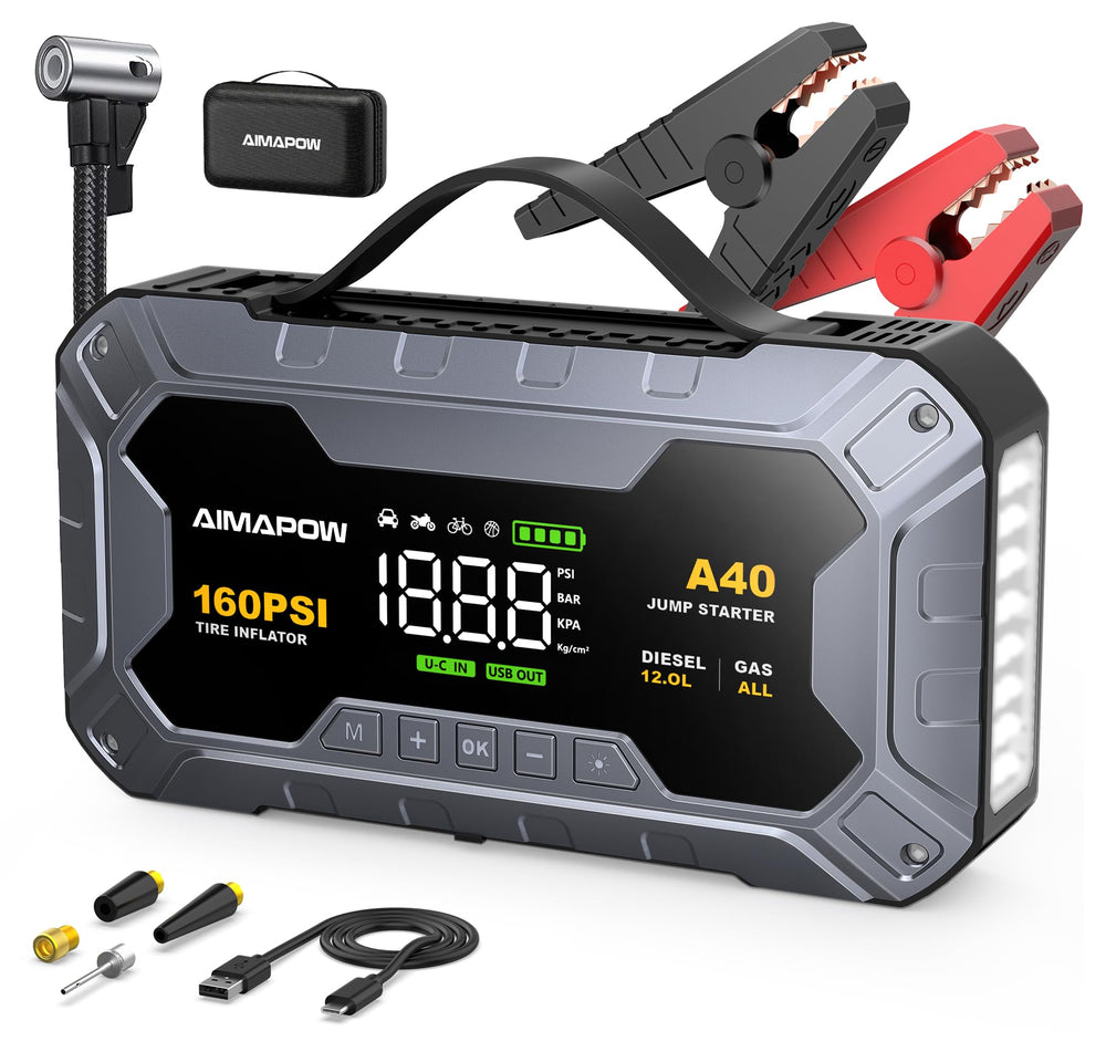 AIMAPOW front view showing controls and ports for quick access and reliability