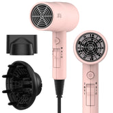 AINA babe pink dryer front view showing sleek design and easy grip benefits