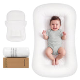 Ainiuke lounger front view showing soft cotton and comfortable shape