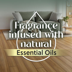 Air Wick diffuser with refill producing mist, demonstrating cordless portable scenting benefit