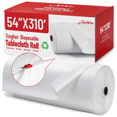 Airbin roll packaging showing full length and clean white finish for events