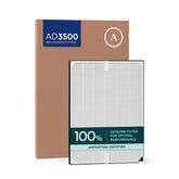 AIRDOCTOR front view of UltraHEPA filter showing fit and authentic branding for reliable performance