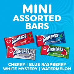 Close-up of Airheads taffy texture highlighting soft chewable consistency