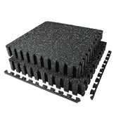 AIRHOP front view of 12 interlocking gym tiles showing coverage and packaging benefit
