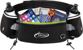 AiRunTech front view showing belt and two bottles for stable hydration