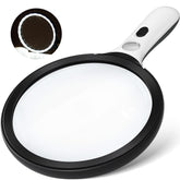 AIXPI front view showing the large 5-inch lens and ergonomic handle for easy reading