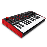 Akai Professional MPK Mini MK3 front angled view showing controls and compact layout for portable production