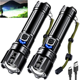 AKNEAR front view flashlight showing compact design and bright output