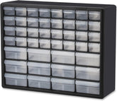 Akro-Mils front view of 44-drawer cabinet for compact organization