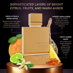 Al Haramain spray mist in hand illustrating easy application and portability