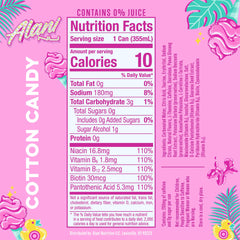 Alani Nu top-open can view showing light carbonation and easy drinkability