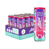 Alani Nu front can showing tropical label and zero-sugar benefit