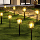 Albelt front view of 16-pack showing even pathway coverage and bright warm-white glow