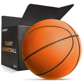 ALDWDY front view of size 7 basketball showing official orange finish and brand