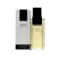ALFRED SUNG bottle front packaging showing elegant label and refined design benefit: presents luxury