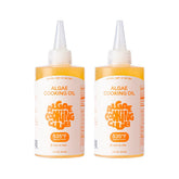 Algae Cooking Club front packaging showing two 7oz squeeze bottles and label benefit