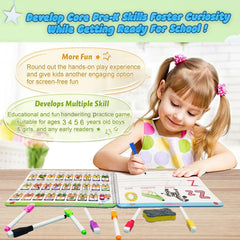 ALIANFLY included markers and eraser close-up for easy grip and quick corrections