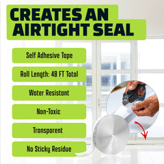 ALIEN TAPE adhesive backing detail demonstrating strong moisture-resistant bond