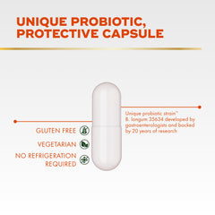 Close-up of Align capsule texture emphasizing purity and vegetarian formula