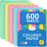 Alitte front packaging showing 600-sheet colored paper pack for organization