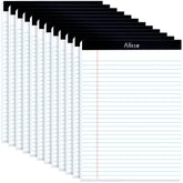 Alitte front view of legal notepad showing cover and dimensions benefit organization