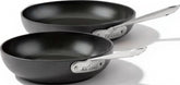 All-Clad HA1 front view of both pans showing compact useful set