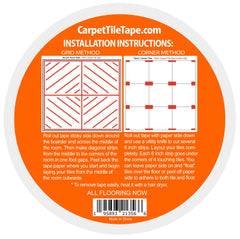 All Flooring Now tape edge with removable liner illustrating easy peel