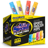 All Sport front box showing 144-count variety pack and calorie-free benefit