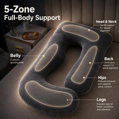 ALLOPERA zippered inner cover open for easy fill adjustment and customization