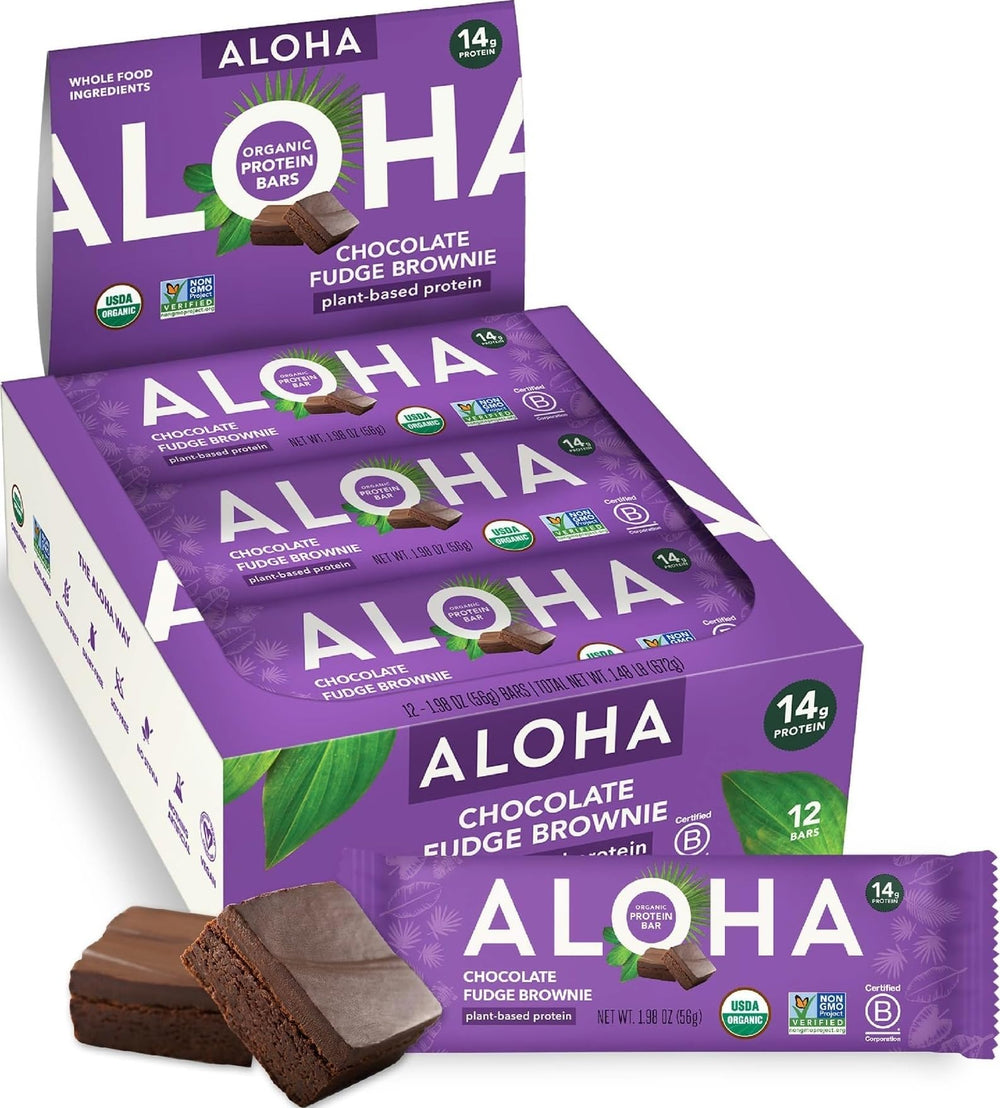 ALOHA front packaging showing 12-count box and benefits