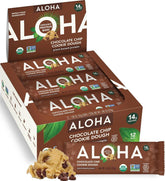 ALOHA front packaging showing 12-count box and organic benefits