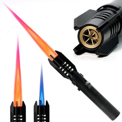 AlpCraft torch lighter front view showing compact durable body and ergonomic grip benefit