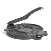 Alpha Living front view of cast iron press showing sturdy build and compact design