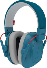 Alpine Muffy Kids front view showing snug fit and blue color benefiting comfort