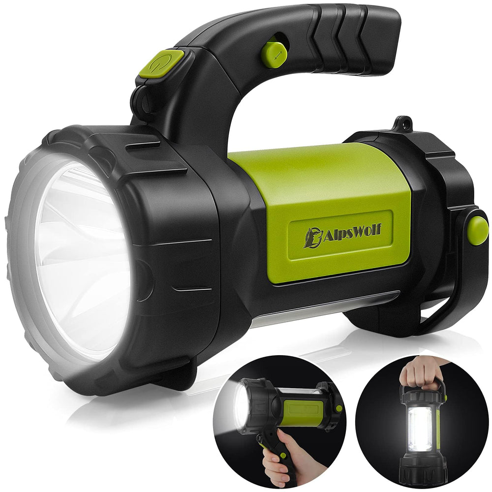 AlpsWolf front view of lantern showing compact design and control benefits