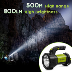 AlpsWolf glowing in 360-degree lantern mode for even campsite illumination