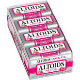 Altoids Arctic Strawberry front tin showing compact portability and brand