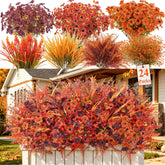 Alupssuc front packaging showing full 24-piece fall flower set for easy styling