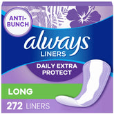 Always front packaging long unscented showing bulk supply and convenience