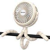 AMACOOL front view clip-on fan showing compact profile and cooling benefit