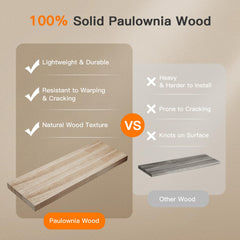 AMADA HOMEFURNISHING shelves mounted above toilet providing space-saving organization