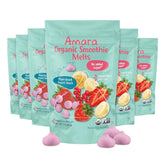 Amara front packaging showing mixed red berries flavor and resealable bag benefit