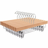 Amber Home front view of 10-pack hangers showing neat packaging and organization benefit