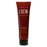 American Crew front packaging showing bottle and branding with clear benefit