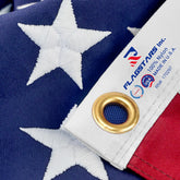 American Flag front view 3x5 made in USA showing durable colors and patriotic display
