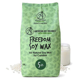 American Soy Organics front bag showing 5 lb packaging and clear branding benefit